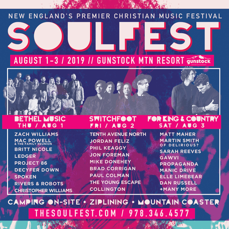 SWITCHFOOT TICKETS FOR SOULFEST 2019 - NEW ENGLANDS PREMIER CHRISTIAN MUSIC FESTIVAL
